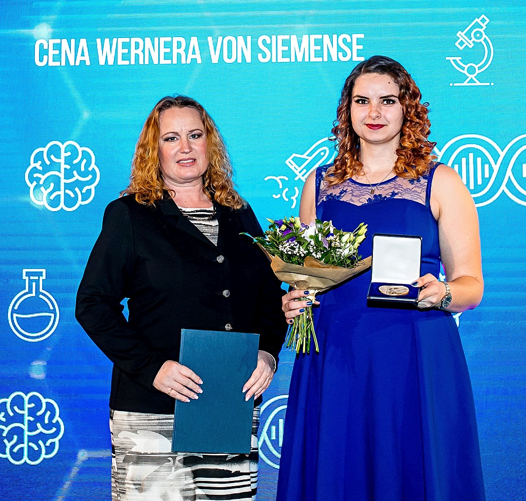 Veronika Grézlová z CEITEC VUT získala Cenu Wernera von Siemense