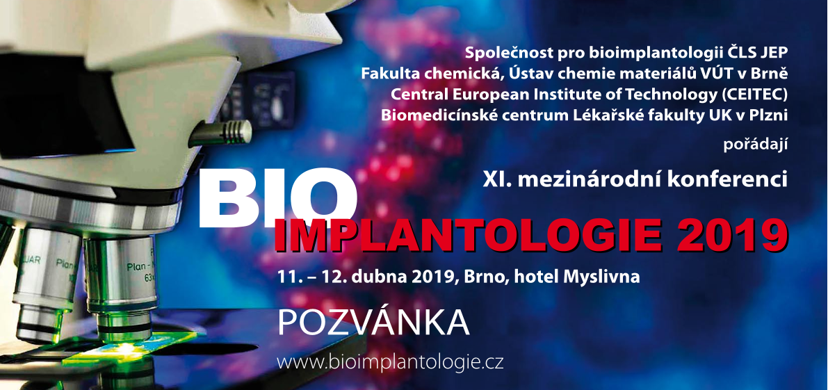 XI. mezinárodní konferenci „Bioimplantologie 2019“